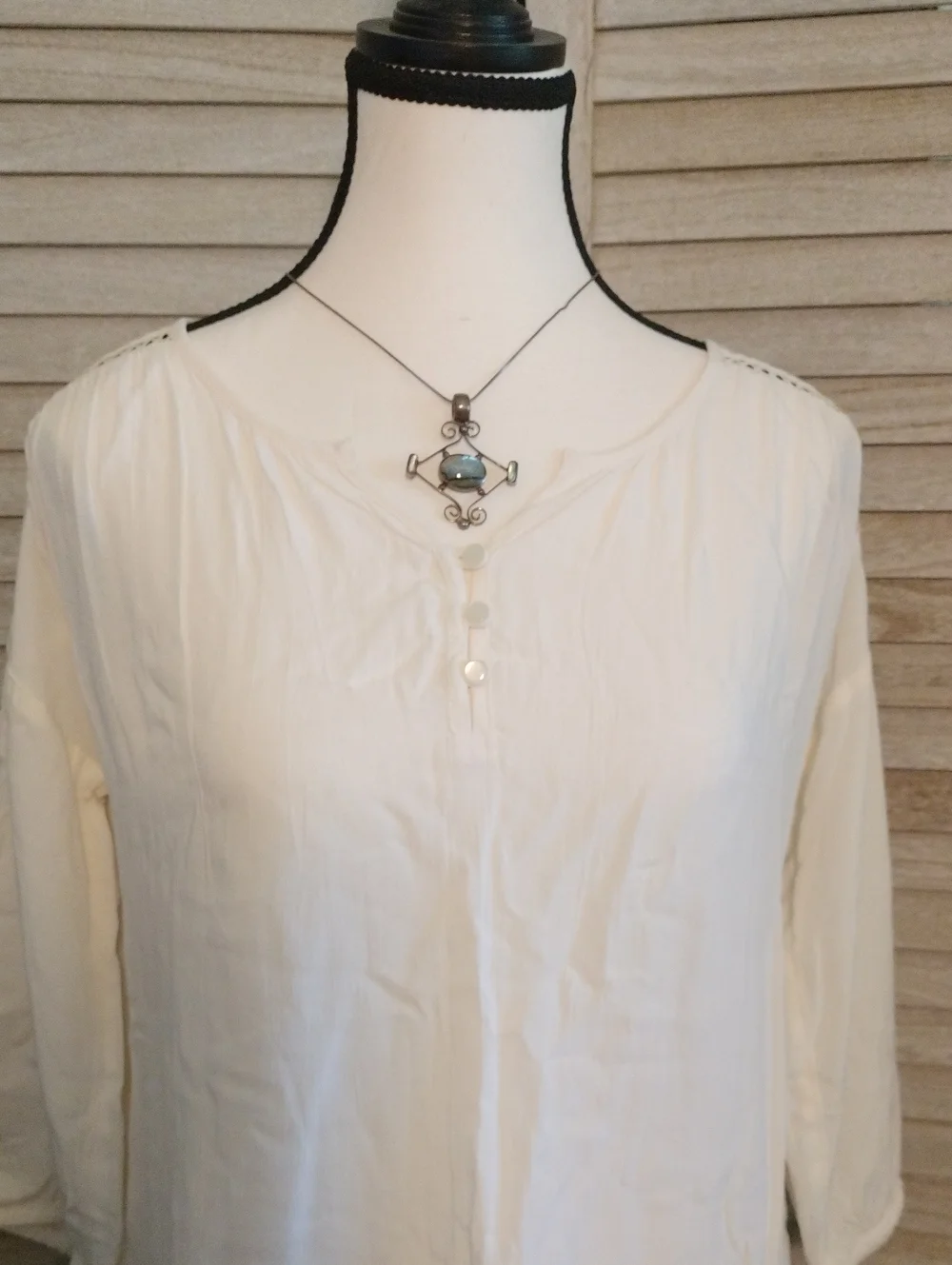 ⚜️ NWT Old Navy Girls Peasant Style Blouse With Open Stitch Trim - Size XL (14)